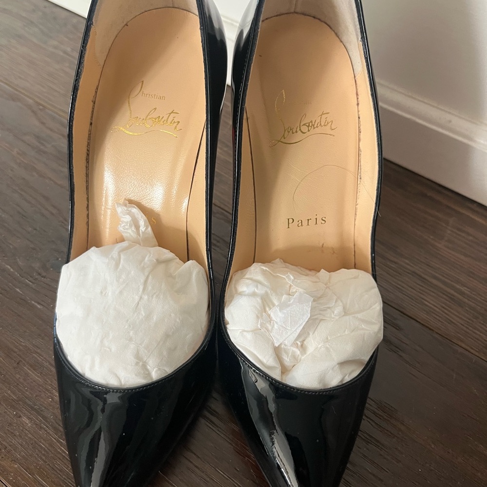 Christian Louboutin Patent Black Pigalle